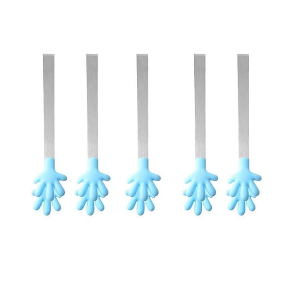 5 clips para comida con forma de palma.