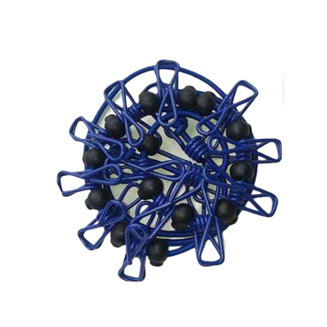 Advancent Tendedero portátil con ganchos, cuerda para ropa, calcetines, tendedero, línea colgante para negocios al aire libre, Camping, viajes Almacenamiento y organización del hogar Azul Advancent HA066441-02