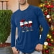 thumbnail image 1 of Blusas y camisas de manga larga con cuello redondo para hombre, deportivas, fitness, hogar, pijamas navideños estampados, camiseta de manga larga con cuello redondo, blusa de poliéster para hombre, 1 of 4