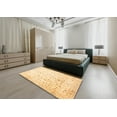thumbnail image 4 of Ahgly Company Indoor Square Abstract Sun Yellow Oriental Area Rugs, 5' Square, 4 of 6