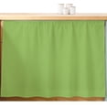 thumbnail image 2 of Green Small Cabinet Curtains 10"W x 11"L, Solid Color Simple Abstract Fashion Light Color Sink Skirt Dust-Proof Short Curtain for Bathroom Vanity Storage Cubby Desk, Self Adhesive Privacy Drapes, 2 of 9