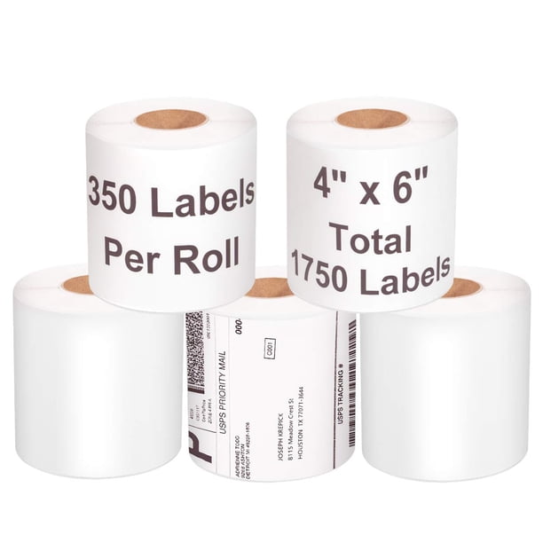 Etiquetas térmicas para envíos GameExcel 4x6 1750, 5 rollos