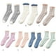 thumbnail image 5 of Qarigey Cálido invierno MiddleTube calcetines mujeres lindo elástico Coral terciopelo calcetines interior piso toalla calcetines transpirables Medias Gris NO1, 5 of 8