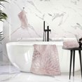 thumbnail image 6 of Rose Gold Abstract Floral Cotton Towel Set 2 Piece, 1 Bath Towels 1 Washcloth, Soft Fast Dry Absorbent Face Hand Towel for Bathroom Hotel Gym Spa and Beach, 6 of 7