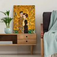thumbnail image 5 of UXIEQU The Kiss Gustav Klimt Canvas Wall Art Print 15.75x11.81 Inches, 5 of 8