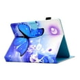 thumbnail image 7 of SaniMore Universal Case for 8.0-8.4 Inch Display Tablet, PU Leather Wallet Case Auto Wake/Sleep Card Slots Dual Viewing Angles Full Protective Case for All Kinds of 8.0-8.4 inch Tablet, Blue Butterfly, 7 of 7