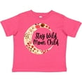 thumbnail image 3 of Inktastic Baby Stay Wild Moon Child Crescent Moon with Flowers Girls Toddler T-Shirt, 3 of 5