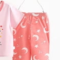 thumbnail image 6 of JUMEYU Pajama Set for Girls Toddler Girls Kids Pajama Sets Short Summer Cool Sleepwear Pjs 2pcs Set 3T 4T (Pink,3-4 Years), 6 of 7