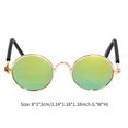 thumbnail image 2 of Gafas De Metal Para Mascotas Gafas De Sol De Moda Para Mascotas Gafas Antideslizantes Para Perros Protección Solar Gafas Retro Para Mascotas Protección Ocular Decoración Para Mascotas Gafas De Sol Speravity PT001575-05, 2 of 6