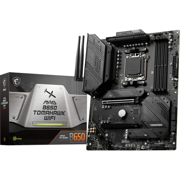 MSI MAG B650 Tomahawk WiFi Computer Gaming Motherboard (AM5, ATX, DDR5, PCIe 4.0, M.2, SATA 6Gb/s, USB 3.2 Gen 2, HDMI/DP, Wi-Fi 6E, AMD Ryzen 7000 Series Processors) AM