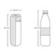 thumbnail image 3 of Botella de agua para mascotas, comederos para perros, suministros de viaje al aire libre, blanco, 3 of 4