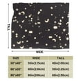 thumbnail image 3 of DouZhe Ultra-Soft Micro Fleece Lightweight Flannel Bed Blanket, Night Stars Moon Print Cozy Warm Throw Blankets, 80"x60", 3 of 7