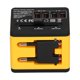 thumbnail image 1 of Adaptador de corriente de viaje para todo el mundo, convertidor de corriente internacional, enchufe, Reino Unido, UE, EE. UU., JP, AU, CN 100‑240V, amarillo, 1 of 5
