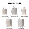 thumbnail image 4 of 5-Piece Travel Packing Cube Set for Women – Cosmetic, Toiletry & Shoe Organizer with Hanging Hook – Space-Saving Luggage Bags for Travel Pink, 4 of 6