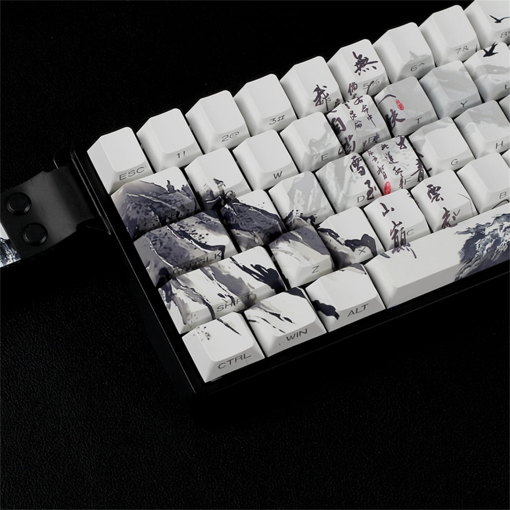 Original Profile Keycaps PBT Dyes Sublimations Side Printed With The legends of chusen Keycaps For 60% 68% Keyboards