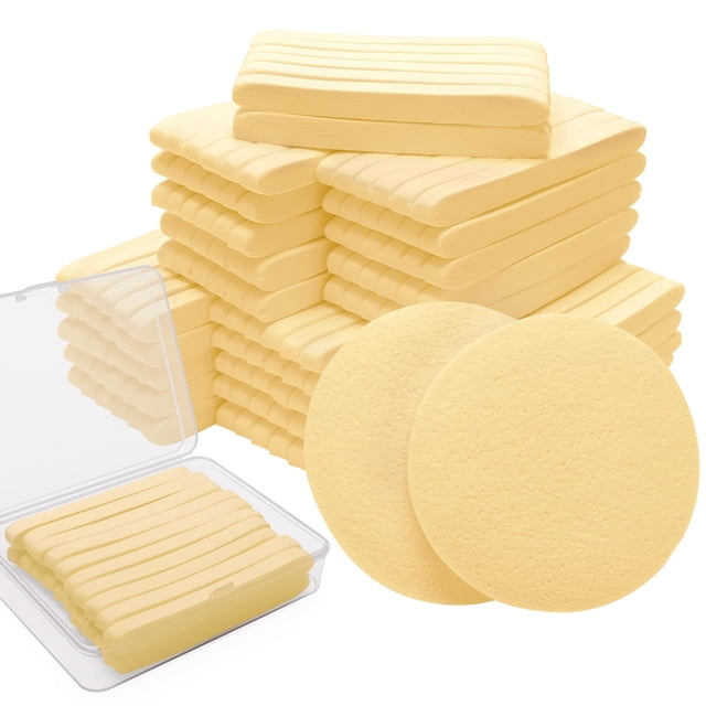 Esponjas faciales Luxiv, 240 unidades, comprimidas con funda