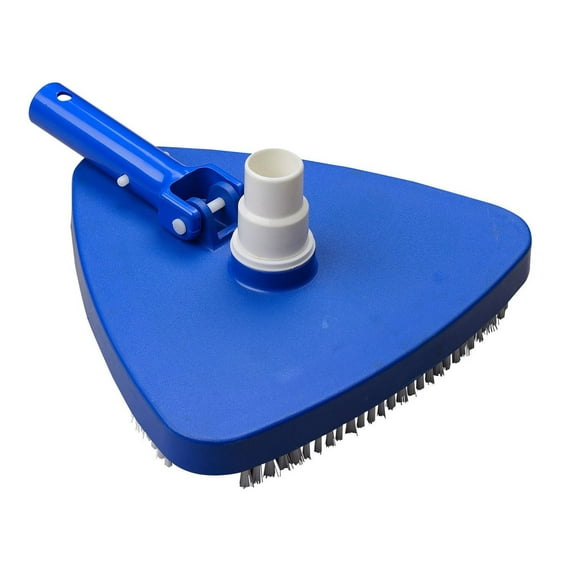 Aqua First Deluxe Triangular Pool Vacuum Head with Swivel, Easy Snap-On Attachment for 1.25 - 1.5-in Hose