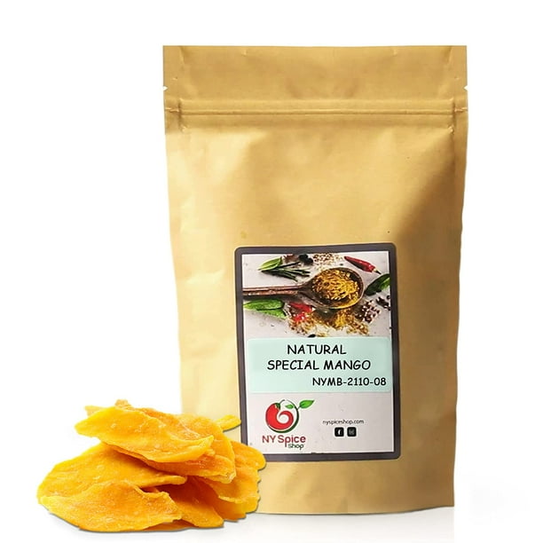 NY SPICE SHOP Tropical Fields 3 Pound Dried Mango Slices Sugar