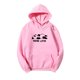 thumbnail image 2 of Puntoco Sudaderas con capucha de manga larga con estampado de letras para mujer Sudaderas con bolsillo y cordón Puntoco Puntoco-3393, 2 of 2