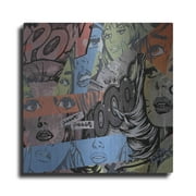 Luxe Metal Art 'Pow Wow' by Dan Monteavaro, Metal Wall Art, 12"x12"