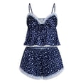 thumbnail image 5 of No Boundaries Satin Cami and Shorts Sleep Set, 2-Piece, Women's XS-XXL, 5 of 5