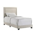 thumbnail image 2 of Intercon Furniture Zion Modern Fabric Twin Upholstered Bed in Zion Fog Beige, 2 of 4