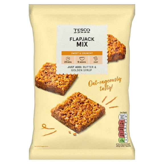 Tesco Flapjack Mix 300G, Imported from Britain