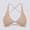 Rose Gold, variant on IWRICH Sports Bras for Women Open Back Workout Gym Bra Padded Medium Impact Yoga Tops with Adjustable Back Straps Rose Gold XL