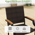 thumbnail image 4 of Gymax 9PCS Patio Dining Set w/79'' Rectangular Dining Table & 8 Stackable Rattan Chairs, 4 of 8