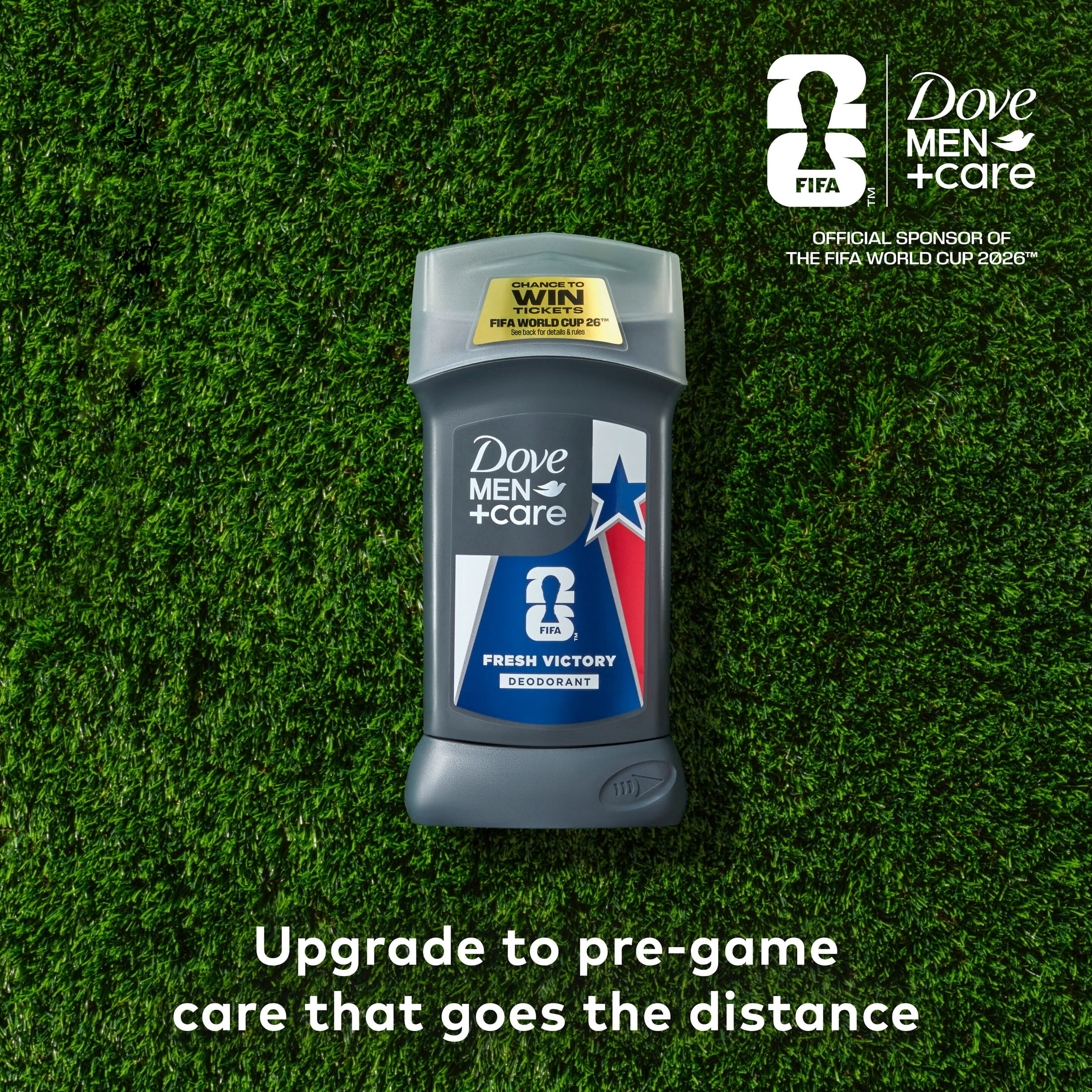 Dove Men+Care Deodorant Stick for 72H Protection Fresh Victory Neutralizes Odor, 3.0 oz