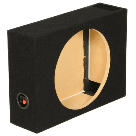 QPower SHALLOW110 Single 10 Inch Vented Shallow Subwoofer Sub Box (Best 10 Inch Shallow Subwoofer)