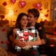 thumbnail image 4 of Eoozwa 3 Packs Valentine's Day Heart Plaid Pillow Cover Red Cushion Case Home Decor Sofa Throw Pillow Cover for Living Room Bedroom Romantic Gift, 4 of 5