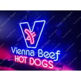 thumbnail image 3 of Queen Sense 24"x20" Vienna Beef Hot Dogs LED Sign Light Neon Signs With Dimmer Party Home Wall Decor Lights W124VBHD-XLED, 3 of 4