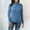 Blue, variant on TIANZEN Women Casual Solid Color Bottoming Shirt Slim High Collar Knitted Long Sleeved Top Mens Thermal Shirt Winter Thermals for Men Womens Thermals Top And Bottom Set for Snow