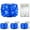 Blue, variant on Yalin 2 Pack Battery Operated Dewdrop Led Lights,Mini Fairy Lights With Timer Function,For Home Parties Christmas/Halloween Holiday Decoration,6 Hours on/18 Hours Off ,30 LEDs,10 Feet (Blue)