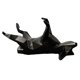 thumbnail image 1 of Porta anillos para perros, regalo para amantes de los perros, porta baratijas decorativo de lujo y de moda. Negro, 1 of 9