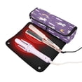 thumbnail image 3 of Hair Tool Organizer Bag with Heat Resistant Mat Removable Travel Storage Case for Hot Air Brushes Curling Irons Unicorns with Rainbows and Clouds, 3 of 8