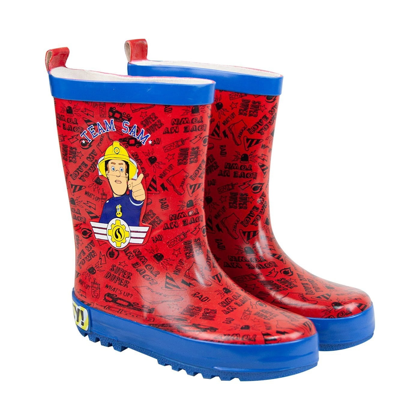 Fireman Sam Boys Team Sam Wellies 