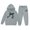 Q137 Grey, variant on Angala 2 Piece Outfits For Girls Hooded Long Sleeve Bowknot Print Sweatshirt With Jogger Pants Set Girls Autumn Daily Wear Clothes