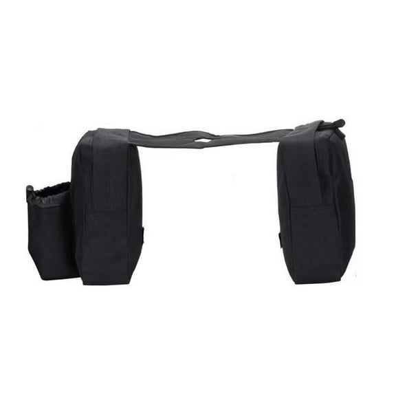 Nishiyuenyi Generic ATV Tank Bag Saddlebag, Easy Installation, Motorcycle Saddle Bag Storage Black