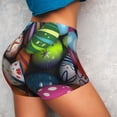 thumbnail image 3 of Picia Easter Egg Printed Workout Shorts for Women Seamless Scrunch Butt Lifting High Waisted Yoga Gym Booty Running Moisture-wicking Short Pants-Large, 3 of 9