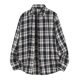 thumbnail image 1 of Camisas de los Hombres de Manga Larga Casual Vintage Comprobar Cuadrado Botón Abajo Collar de Solapa, Manga Larga Blusa Moda Superior, 1 of 9
