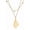 Layered gold, variant on Allah Pendant Necklace Islamic Symbols Arabic Script Choker Middle East Crescent Allah Muslim Gifts Religious jewellery Women Men Layered