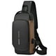 thumbnail image 1 of Bandolera Geanbun antirrobo USB, impermeable, marrón, 1 of 8
