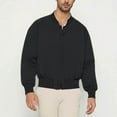 thumbnail image 1 of Ceisia Men's casual solid color warm zipper jacket pocket long Gift sleeve outerwear, 1 of 7