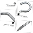 thumbnail image 5 of Sheep Eye Ring Lamp Hook Stainless Steel Screws Metal s Hooks Decoration Hooks 100pcs Screw in Wall Hooks Coated Cup Hooks Screw Eye Pin Screw-in Hook Ceiling Hooks Screw-in Hooks, 5 of 5