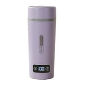 Water Bottle Travel Electric Kettle Portable Small Mini Tea Coffee Kettle Water Boiler, 350ml Water Heater With 4 Temperature Control,304 Stainless Steel