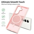 thumbnail image 2 of Phone Case For Samsung Galaxy Z Fold 7,Translucent Magnetic Phone Case for Women Men [Compatible with Magsafe] Anti-Fingerprints Shockproof Protective Ultra Slim Rugged Phone Case Cover,Pink, 2 of 6