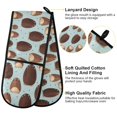 thumbnail image 4 of Dailycode Double Sided Oven Mitt with Loop Heat Resistant Kitchen Long Potholders 7" x 35" Cartoon Thin Hamster, 4 of 6