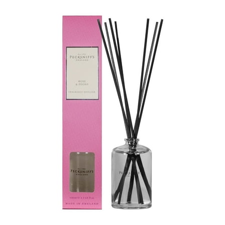 Pecksniff's Rose & Peony Reed Diffuser, 100 ml/3.38 Fl Oz
